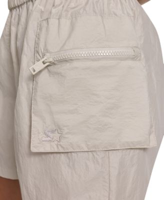 Women's Nylon Zip-Pocket Pull-On Cargo Shorts