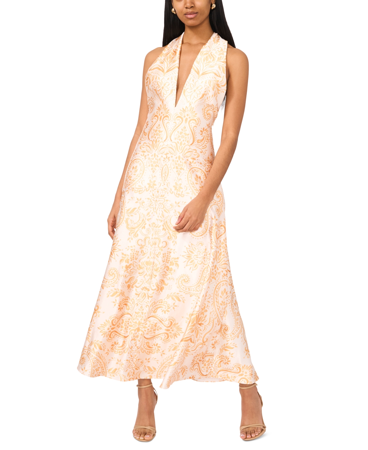 Women's The Nia Printed Halter Maxi Dress - Dandelion