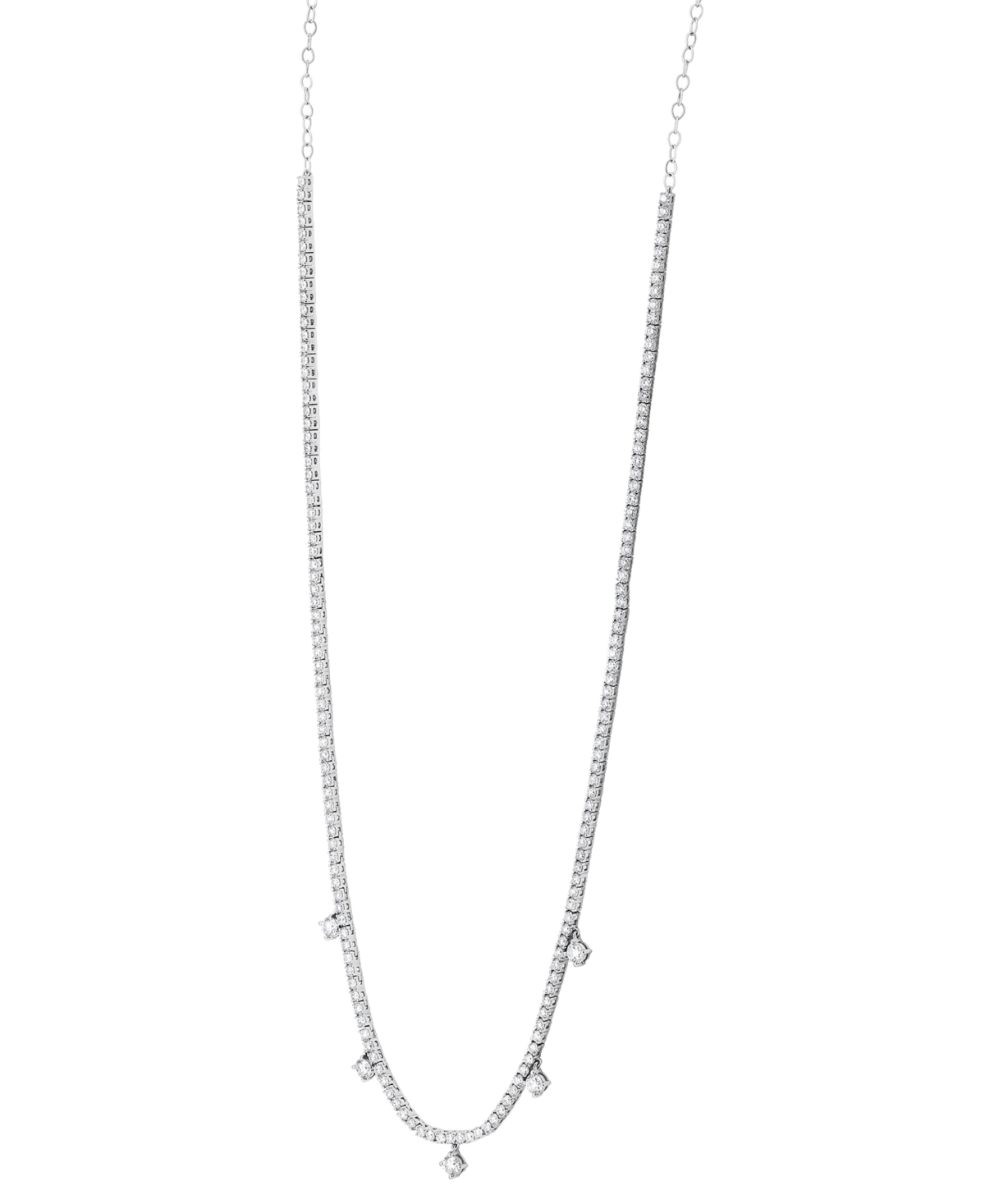 Grown With Love Lab Grown Diamond Dangle 20" Statement Necklace (6 Ct. T.w.) In 14k White Gold In White Gold