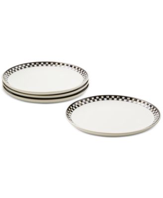 Courtly Check Everyday Lunch Plates, Set of 4