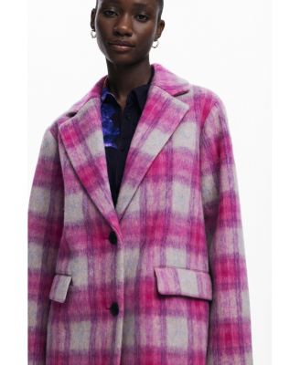 Women's Pink tartan coat