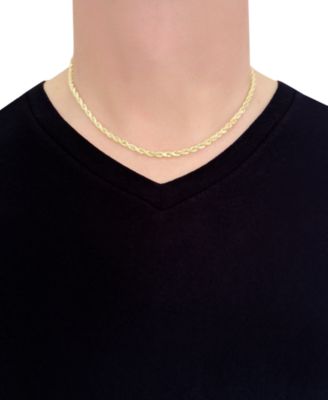Forza Rope Chain 18" Necklace (4-1/10mm) in 14k Gold
