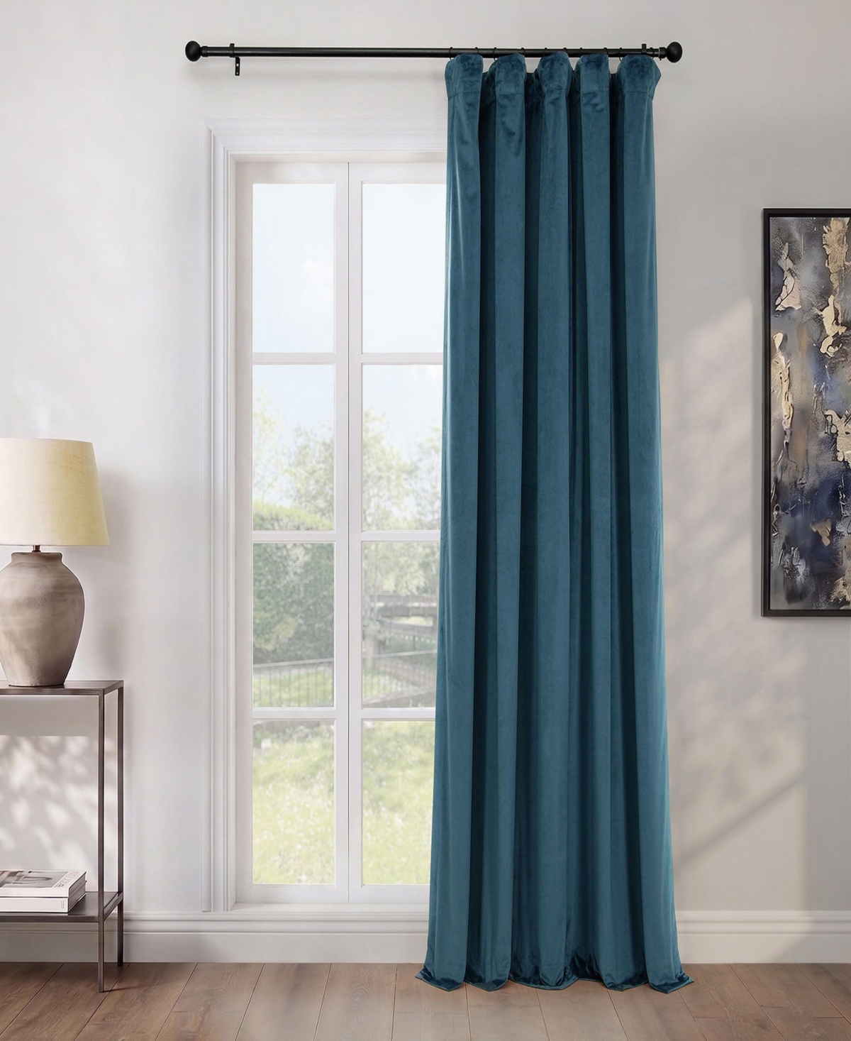 Half Price Drapes Extra Wide Heritage Plush Velvet Room Darkening Curtain