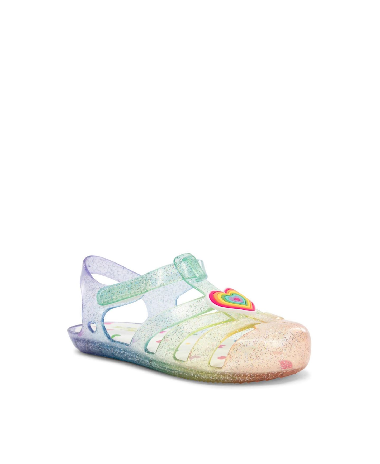 Сандалии Western Chief Wonder Everglitter Heart Lighted Sandal для девочек, цвет: Разноцветный — фото 1