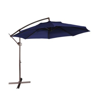 11ft Cantilever/Offset Hanging Patio Umbrella with Easy Tilt and Crank 360Â&deg; Rotate