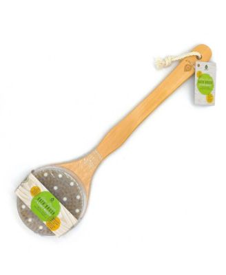 Boar Bristle & Rubber Massager with Lotus Wooden Handle