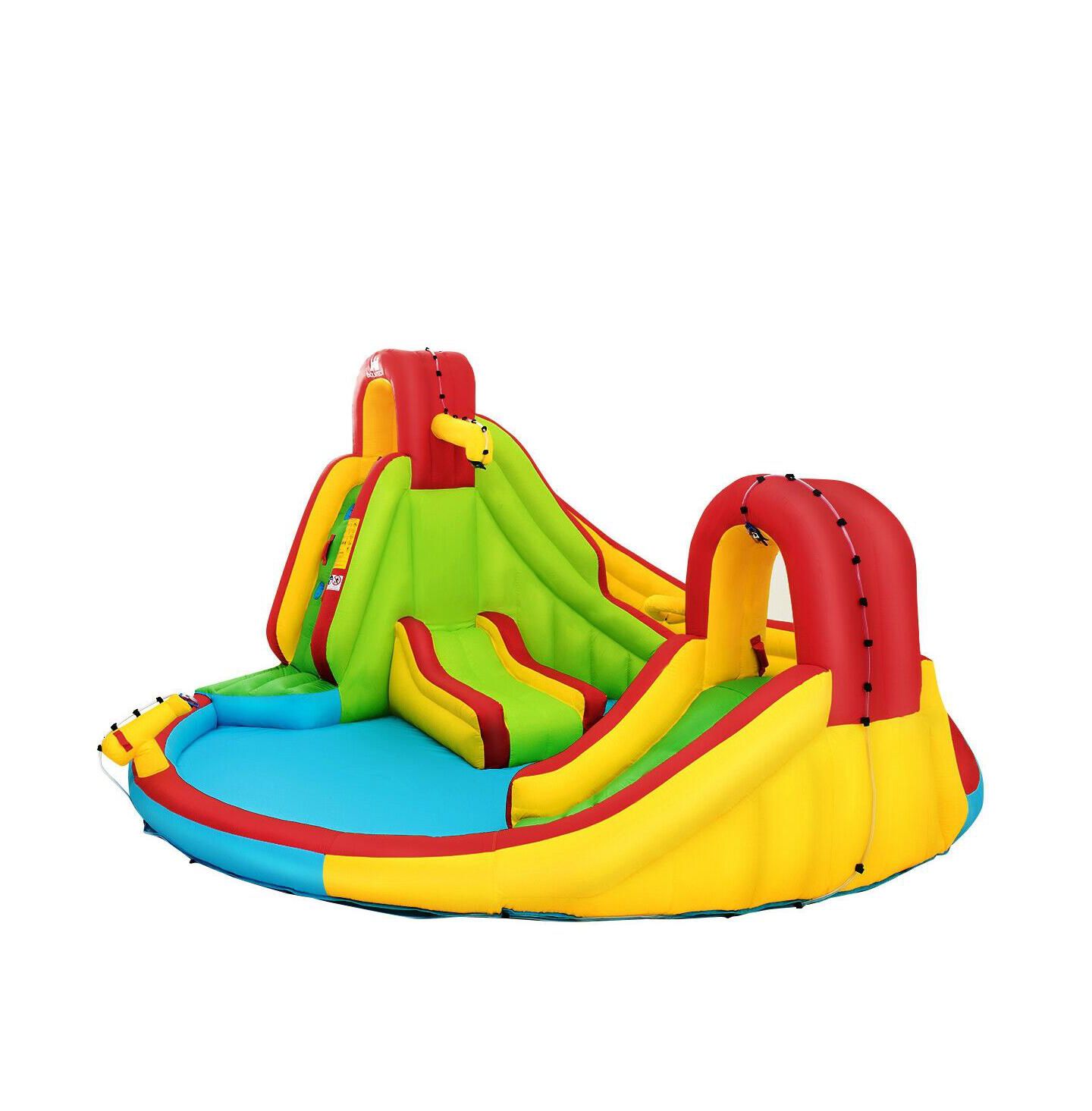 Детская игрушка Slickblue Inflatable Water Slide Bounce House with Climbing Wall, For Up to 3 Players, Ages 3+, цвет: Разноцветный — фото 6