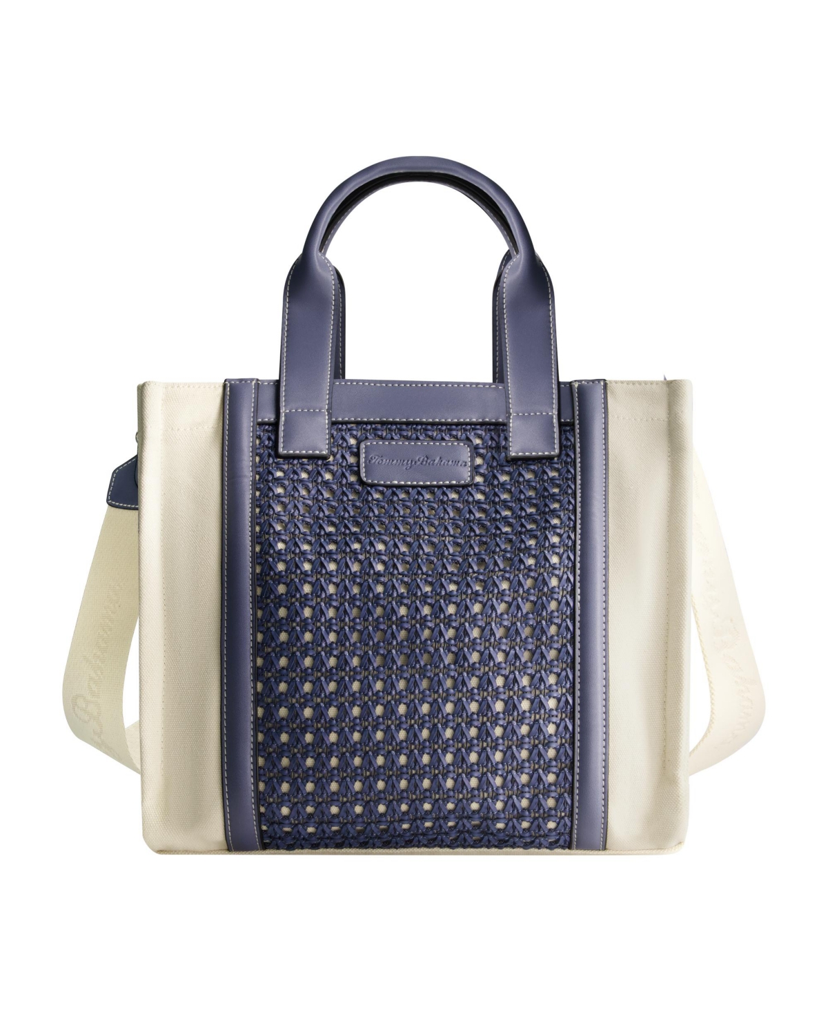 Woven Medium Tote - Blue