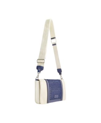 Woven Flap Crossbody Bag