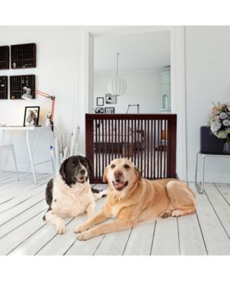 Folding Adjustable Free Standing 3 Panel Wood Fence