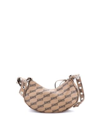 XS Le Cagole Giant Studs Shoulder Bag BB Monogram Coated Canvas