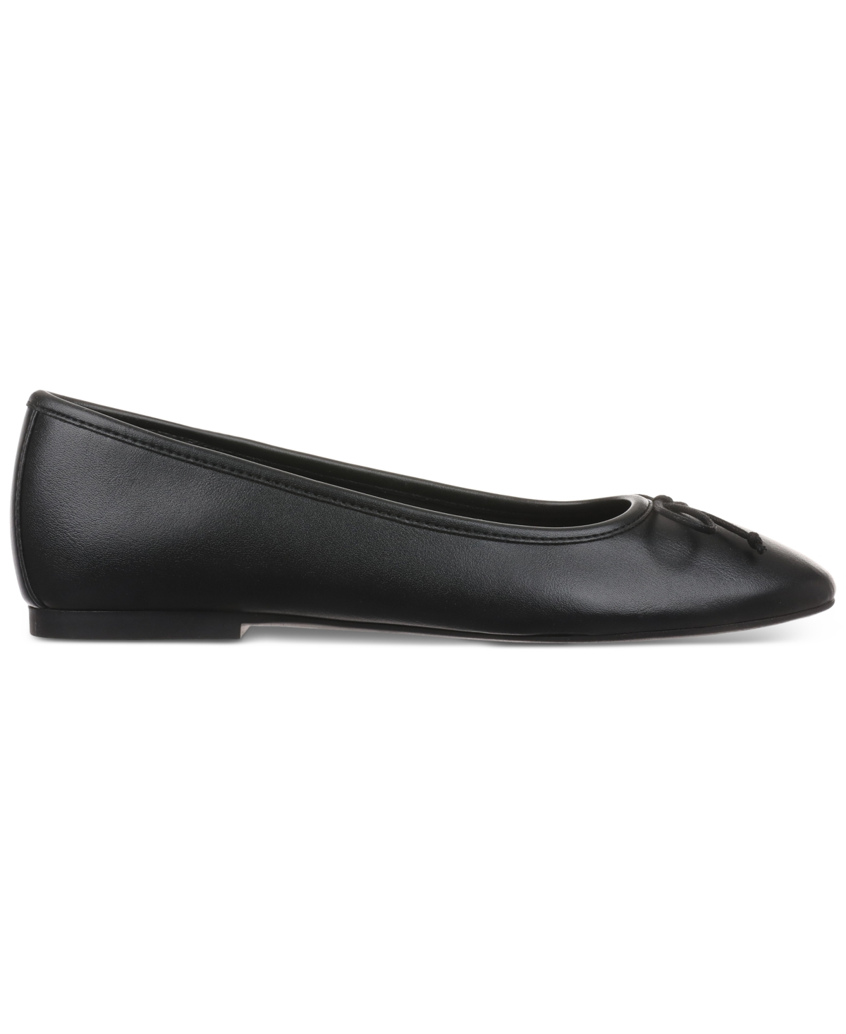 On 34th Naomiep Womens Faux Leather Slip On Ballet Flats In Black Smooth