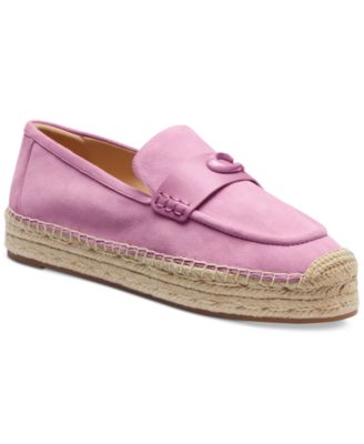 Women's Camilla Logo Espadrille Flat Suede Loafers