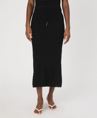 Women's Nellis Cotton Side-Slit Skirt
