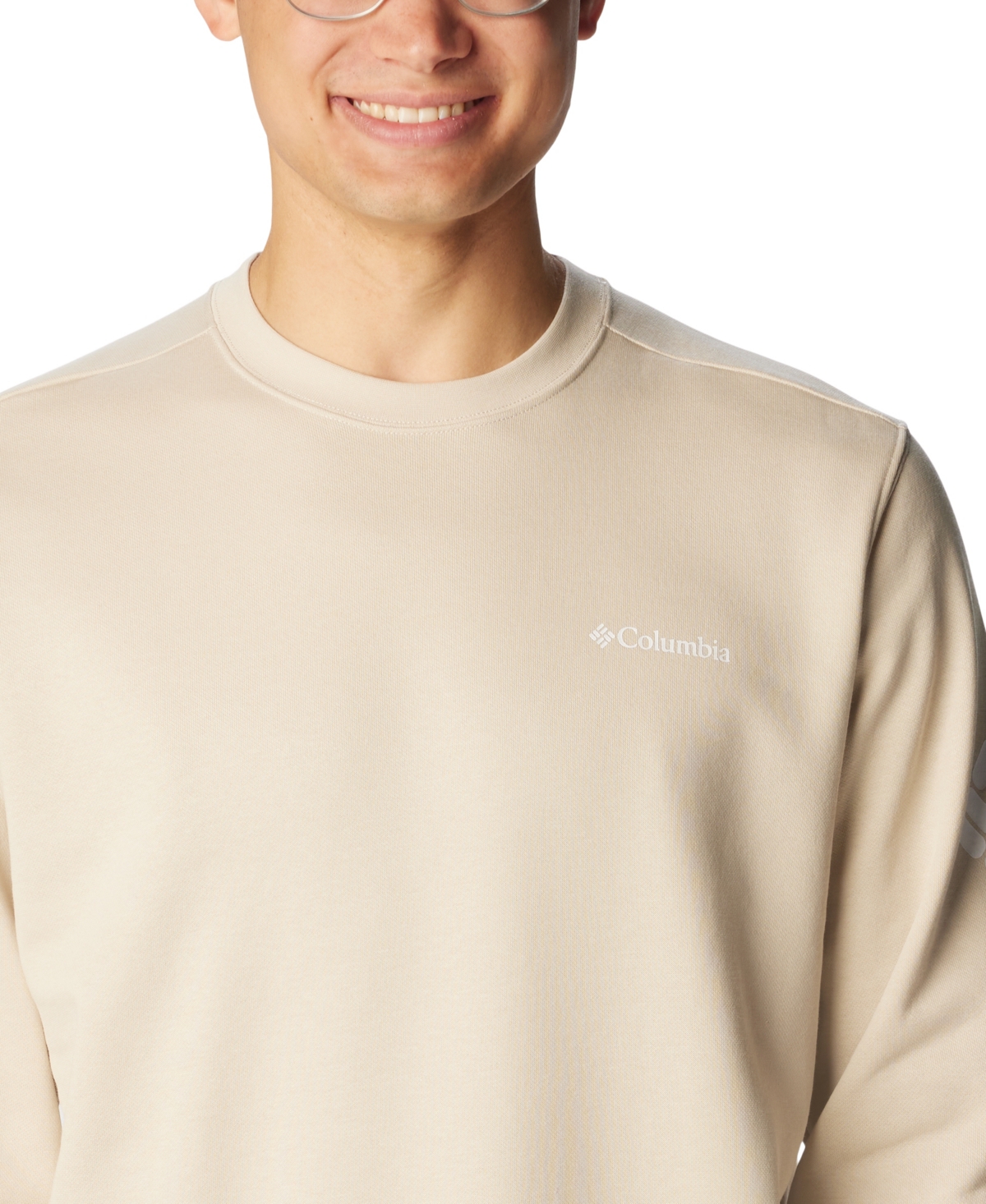 COLUMBIA MEN'S GEM LOGO TREK CREW SWEATSHIRT 