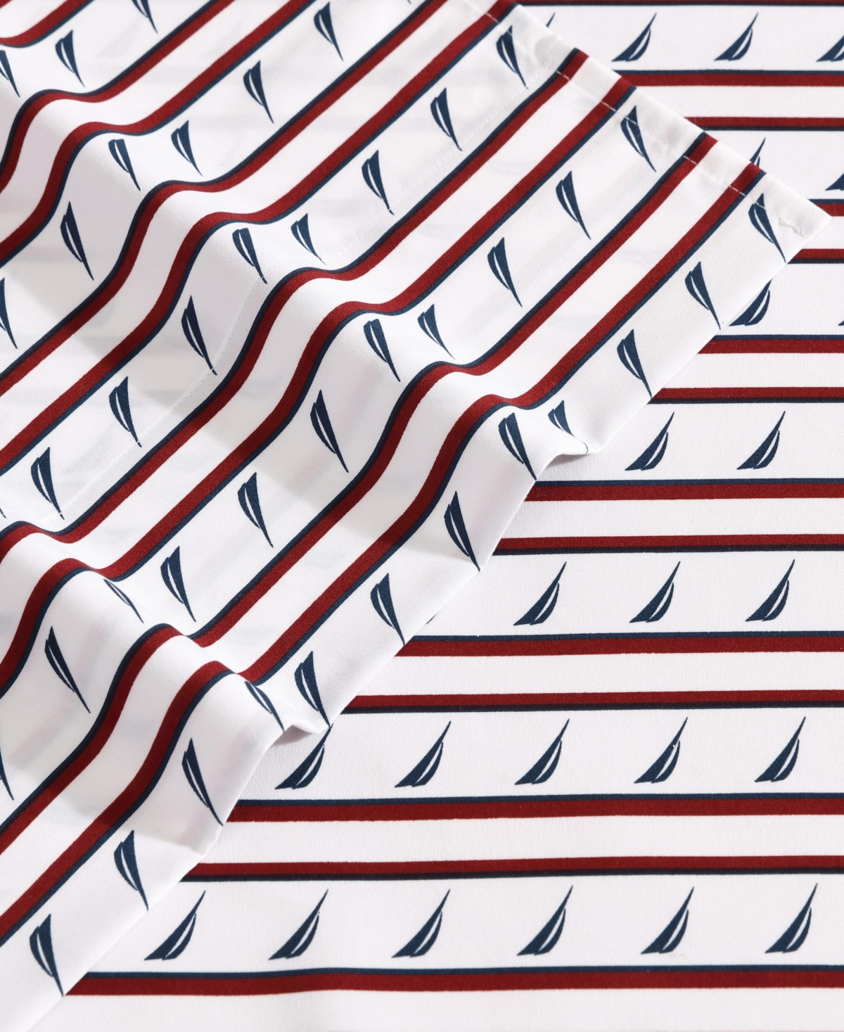 Nautica Printed Washed Microfiber 3-Pc. Sheet Set