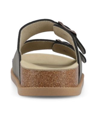 Women's Tula Double Buckle Footbed Flat Sandals