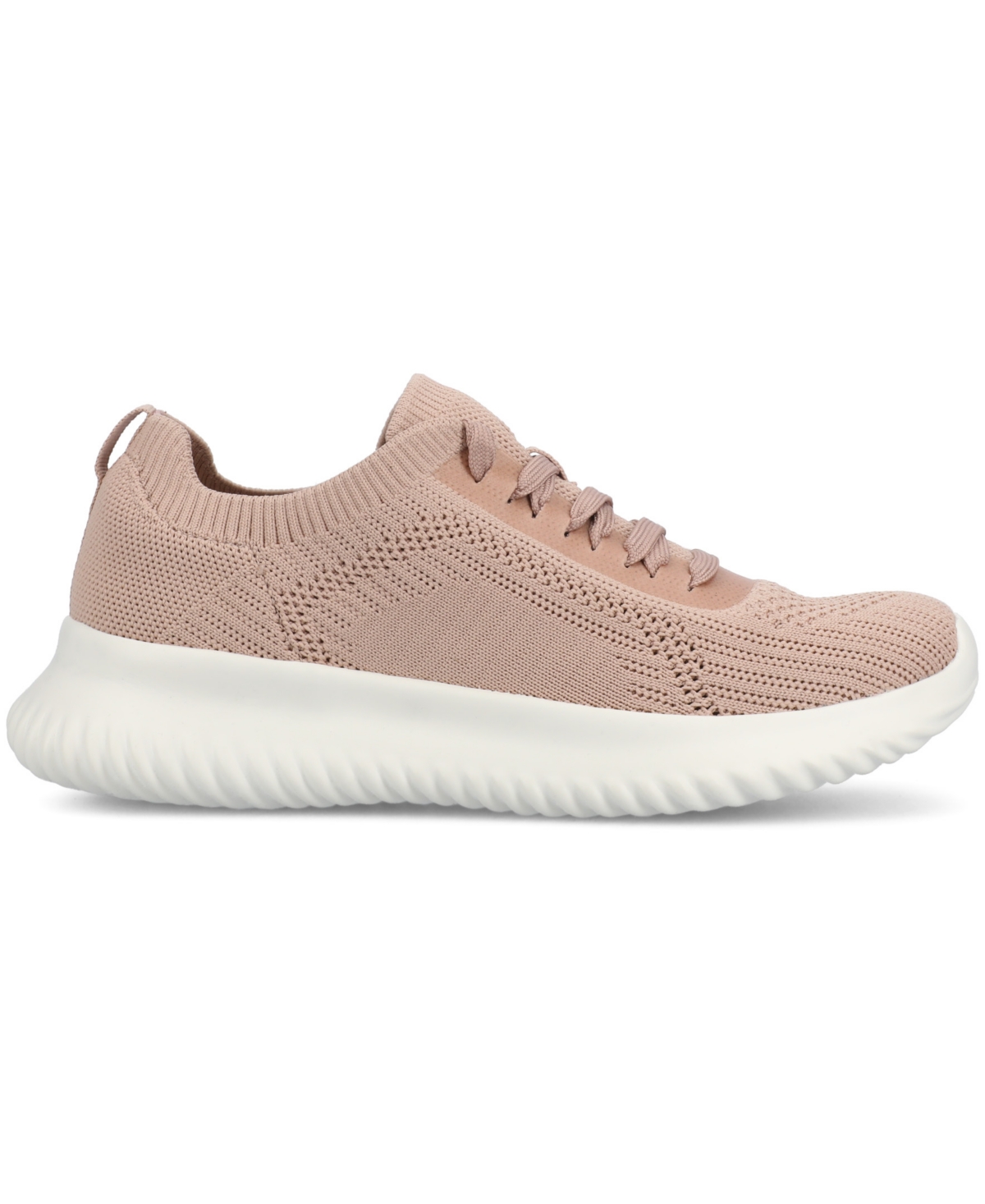 Journee Collection Women's Brena Lace Up Sneakers In Mauve