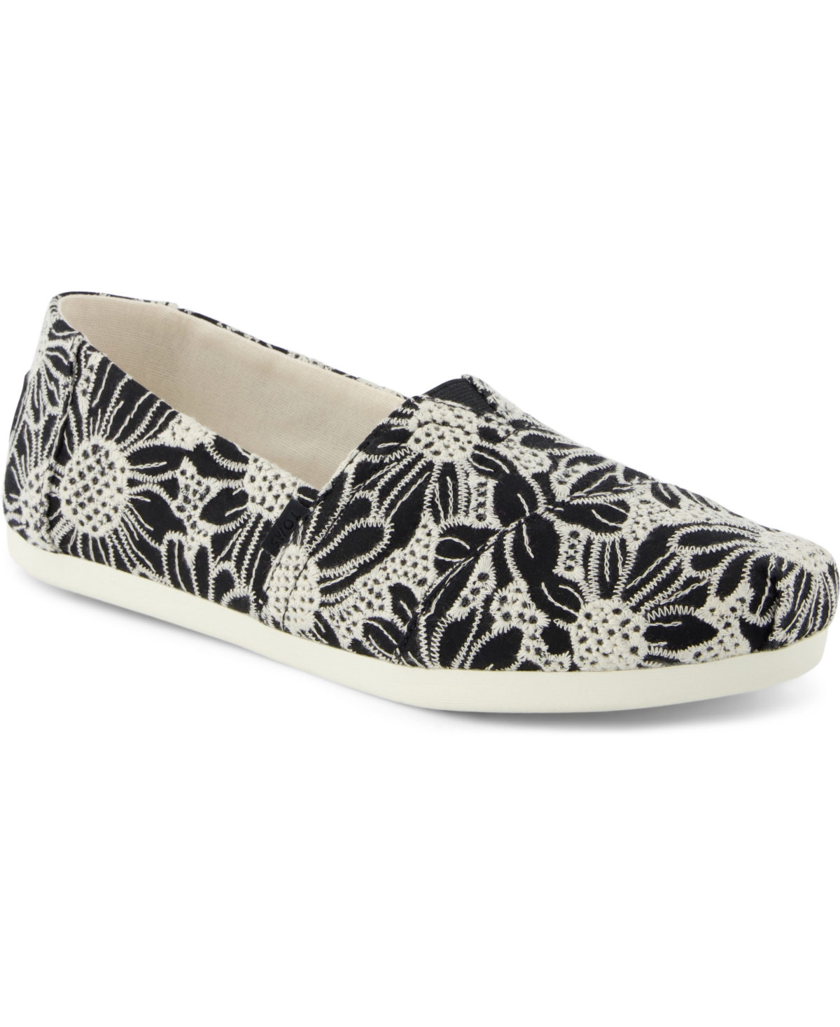 TOMS WOMEN'S ALPARGATA CLASSIC ESPADRILLE ALMOND TOE FLATS 