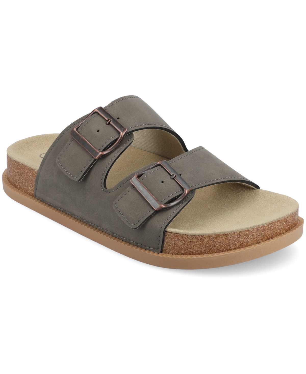 Journee Collection Tula Slip-On Flat Sandals