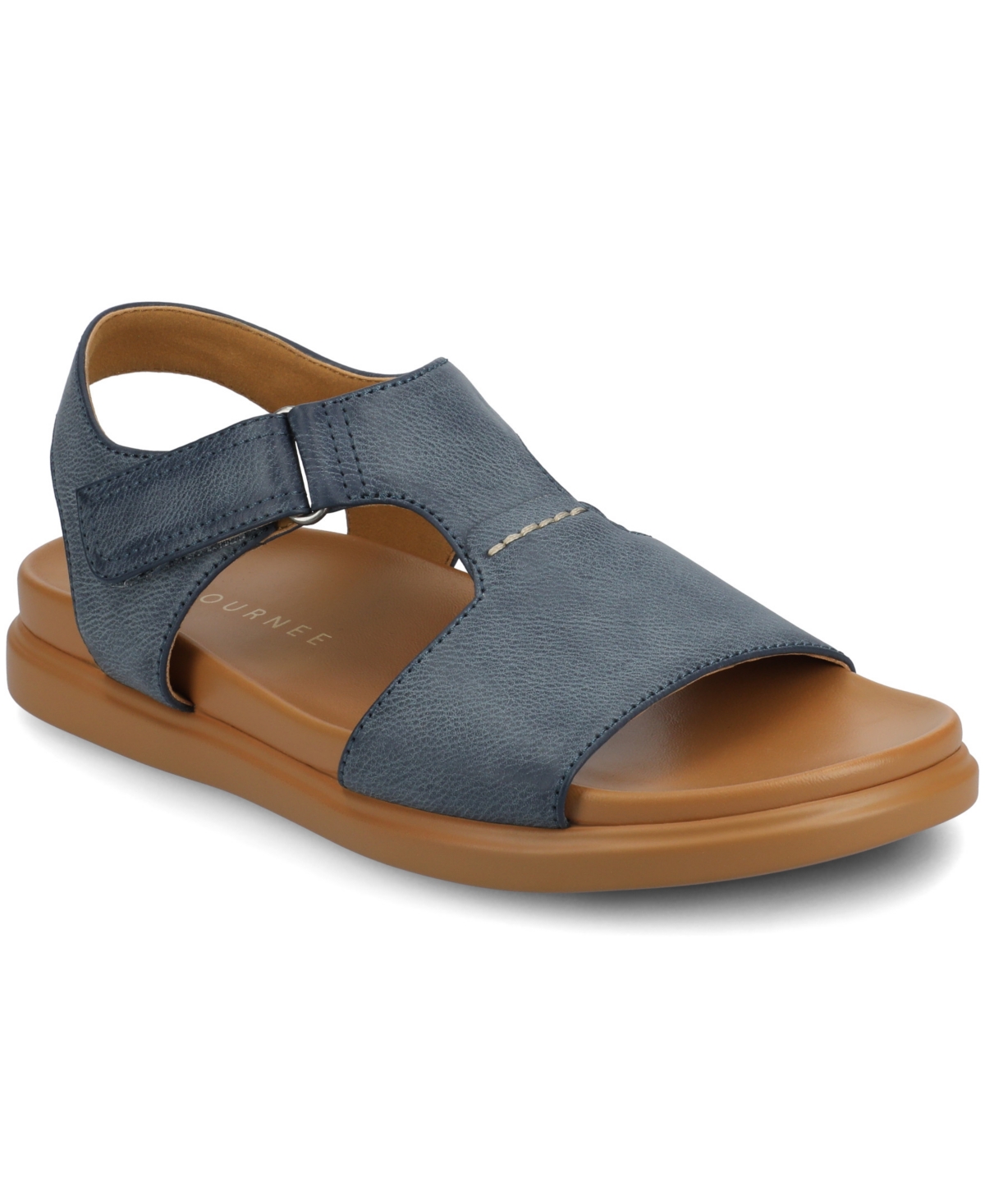 Journee Collection Womens Mira Flat Sandals In Blue