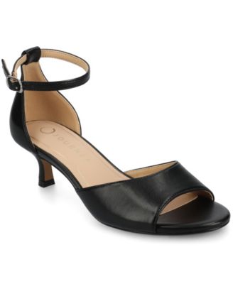 Women's Jezzie Peep Toe Kitten Heel Dress Sandals