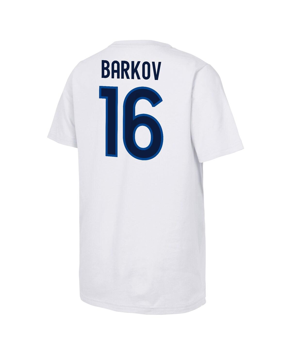 Outerstuff Big Boys And Girls Aleksander Barkov White Finland 2025 4 Nations Face-off Player Name Number T-shir In White