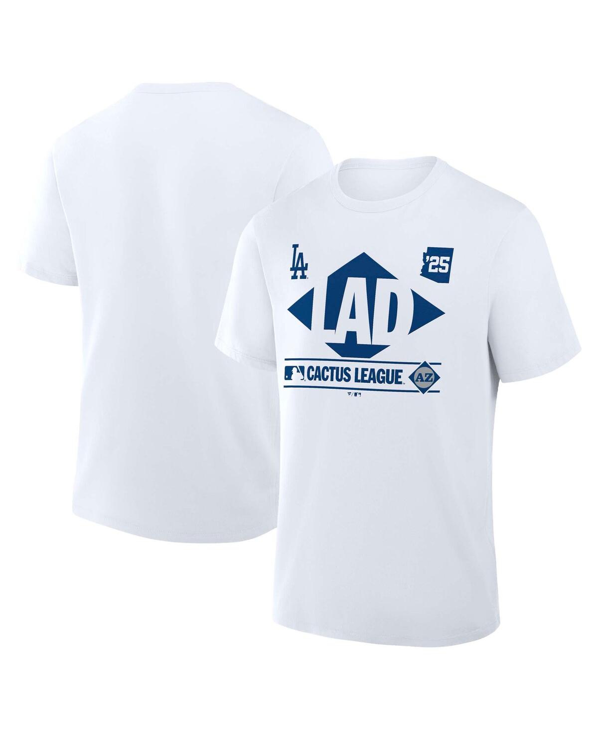 Fanatics Men's White Los Angeles Dodgers 2025 Spring Training Cactus League True Icon T-shirt In White