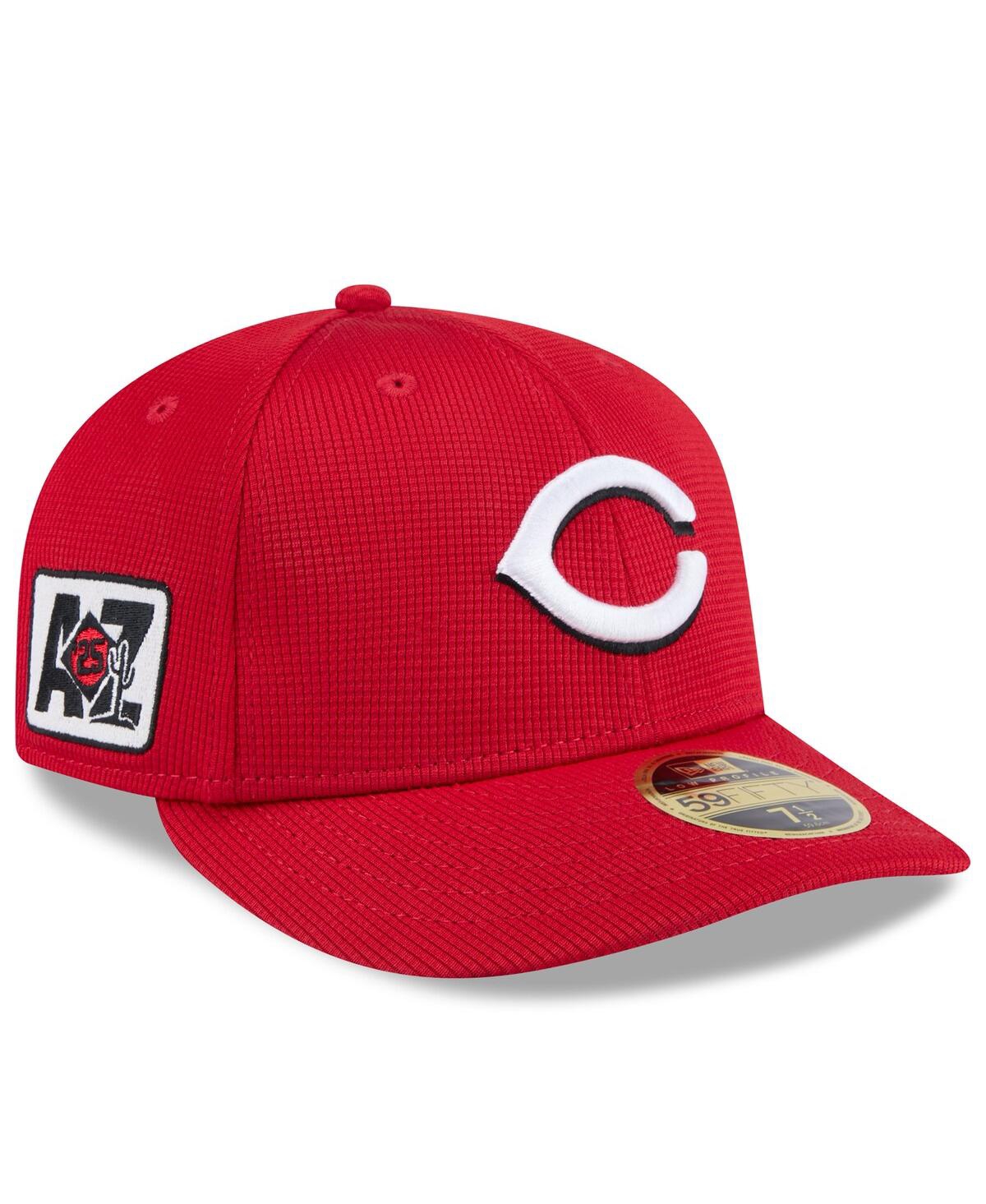 New Era Men's Red Cincinnati Reds 2025 Spring Training Low Profile 59fifty Fitted Hat In Red
