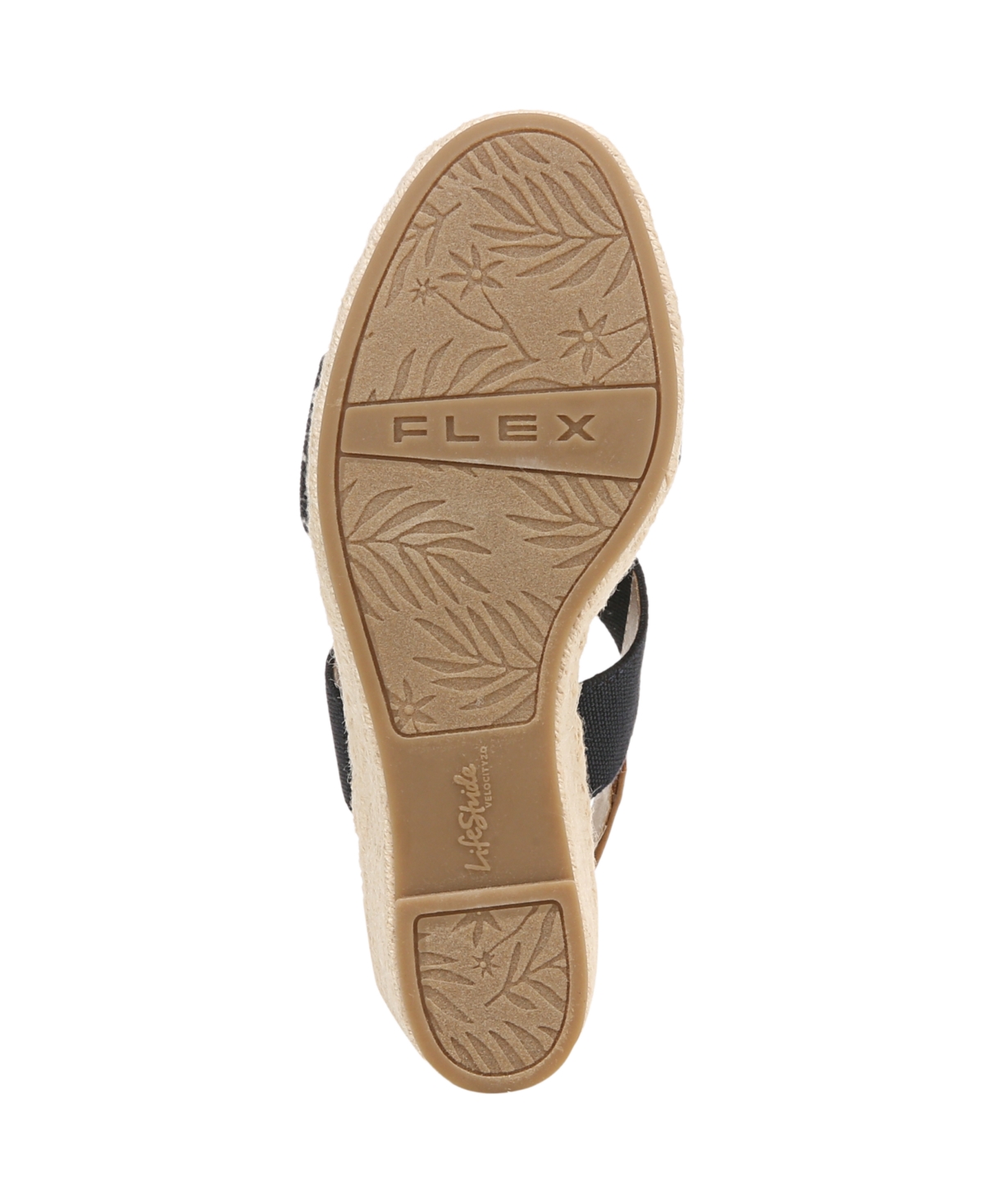 Shop Lifestride Women's Tallulah Espadrille Wedge Sandals In Navy Fabric,faux Leather
