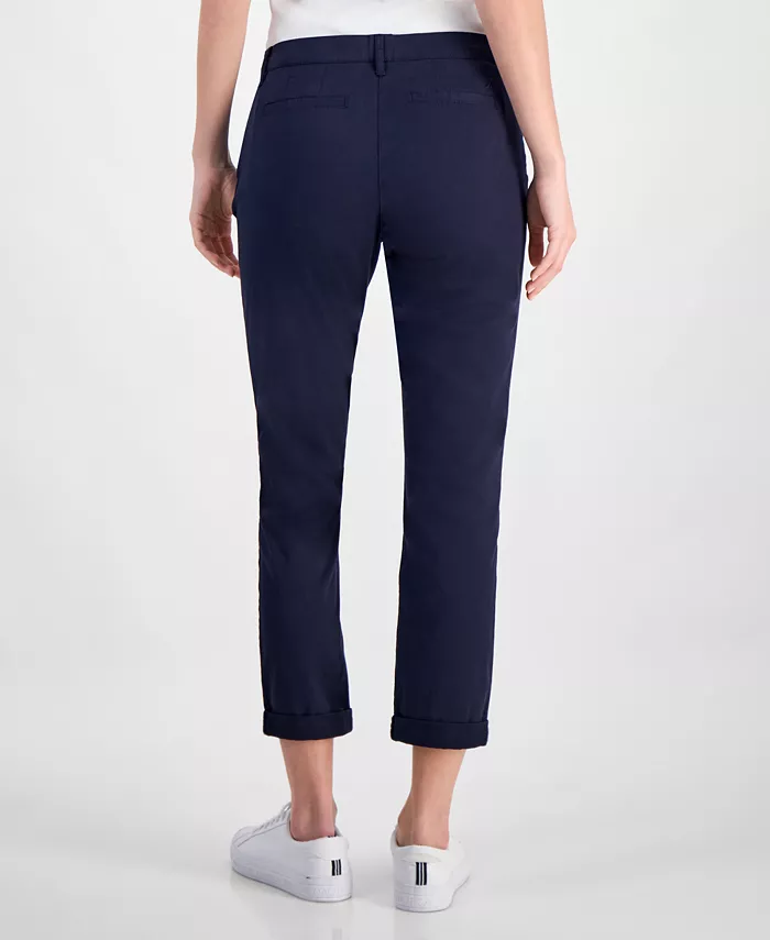 Women's Montauk Solid Cuffed Chino Pants - thumbnail 4