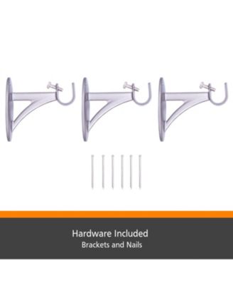 Kenney Fast Fit Jamey 5/8 Inch Decorative Curtain Rod for Easy Installation