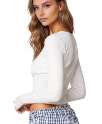 Womens Shilo Ribbed Cardigan