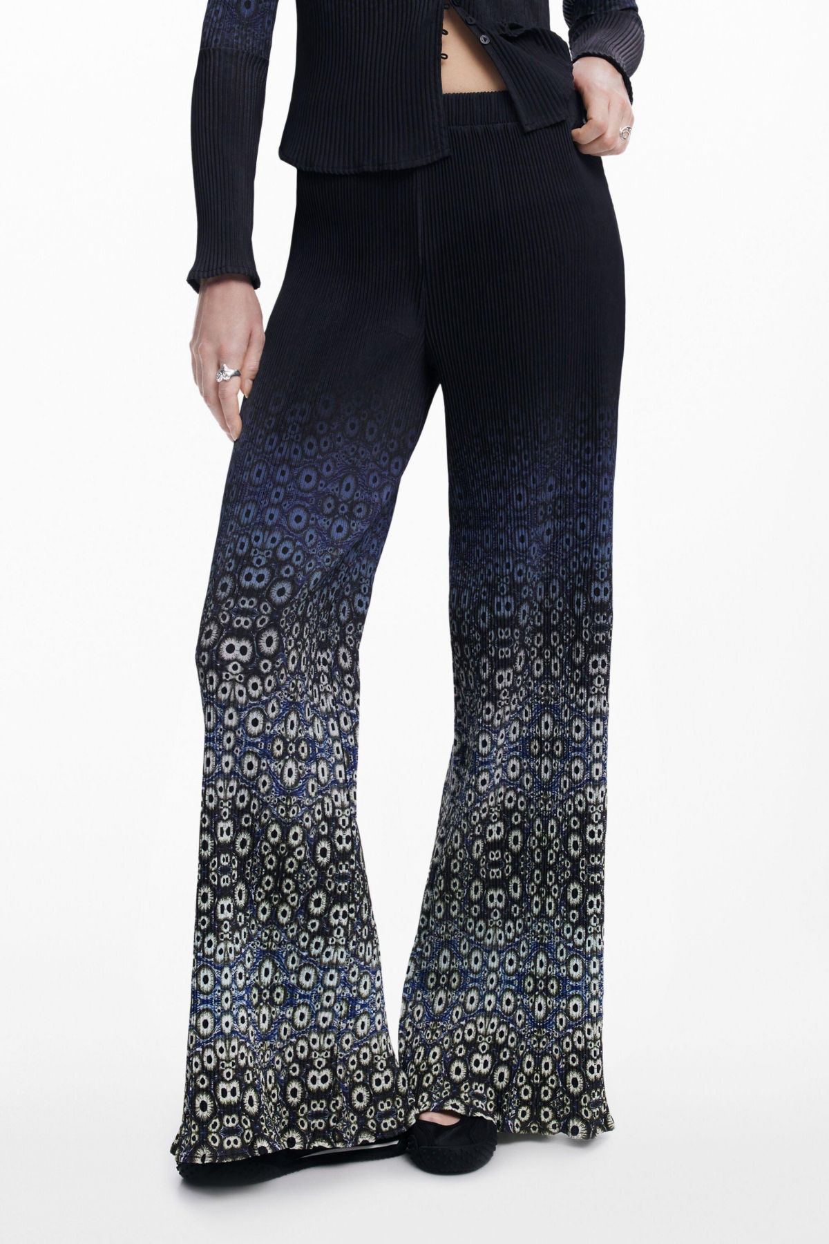 Women's Trousers designed by Mr. Christian Lacroix - Navy blue