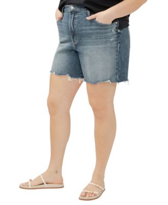 Plus Size Highly Desirable High Rise Shorts
