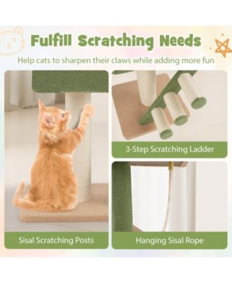 Floor-to-Ceiling Cat Tree Tall & Space-Saving Play Tower for Cats