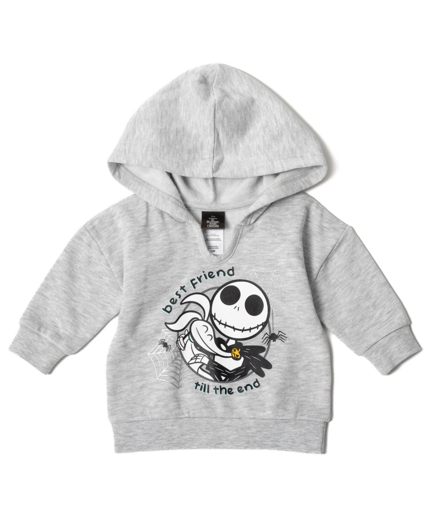 Детский комплект Disney Nightmare Before Christmas: флисовое худи, боди и брюки, цвет: Синий — фото 2