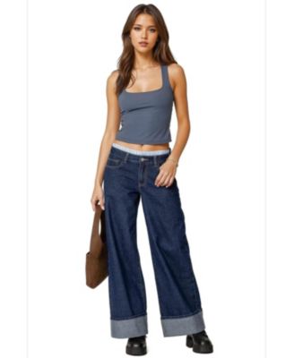 Womens Essy Square Neck Top