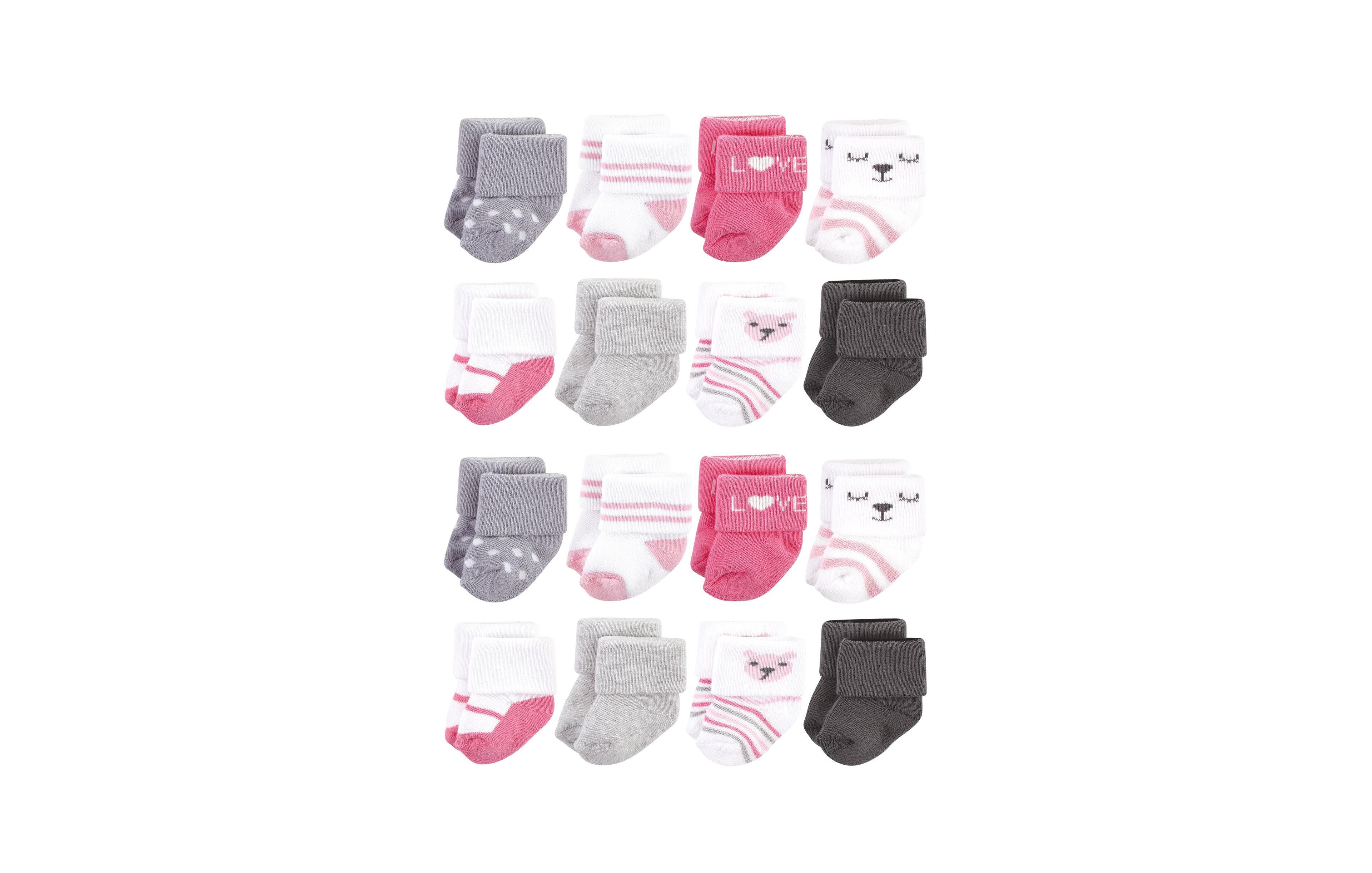Hudson Baby Boys Cotton Rich Newborn and Terry Socks