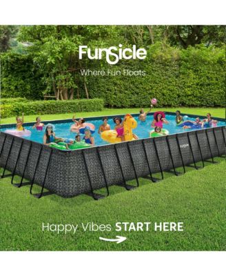 32' x 16' x 52" Oasis Rectangle Outdoor Above Ground Swimming Pool