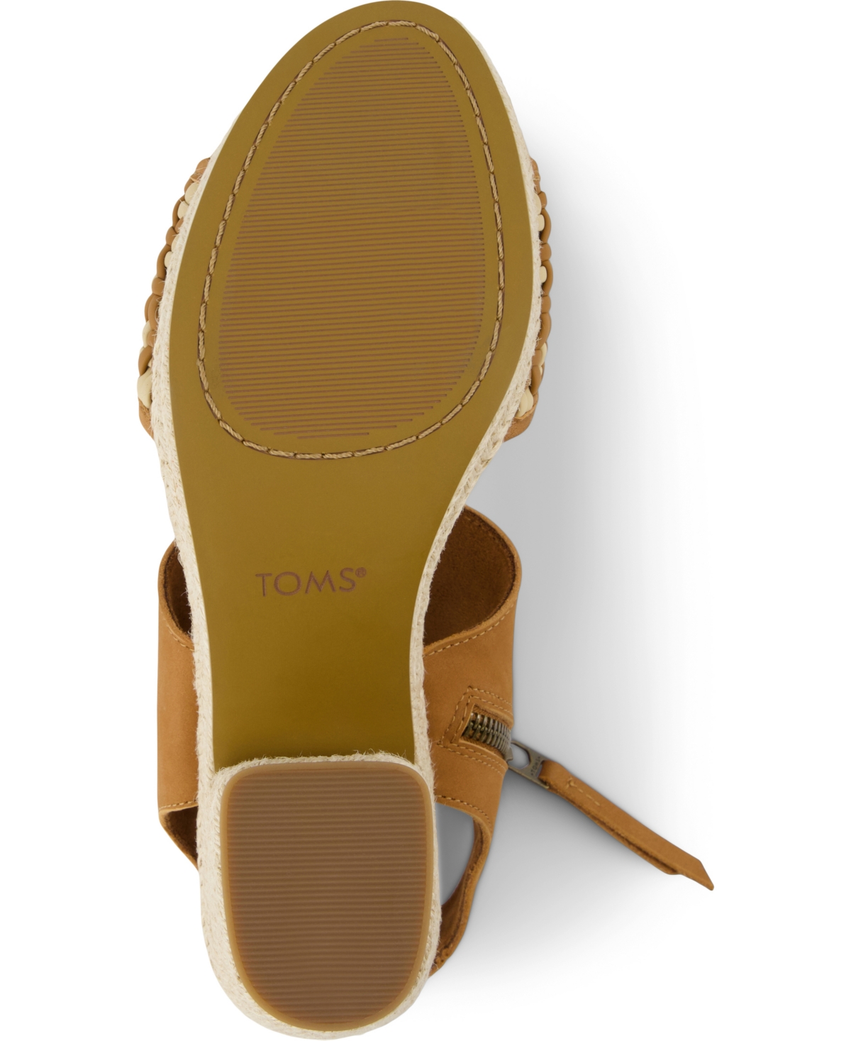 Shop Toms Women's Majorca Cork Platform Sandals In Brown Sugar Geo Basketweave Polyurethane