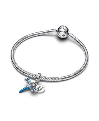 Sterling Silver Dragonfly Double Dangle Charm