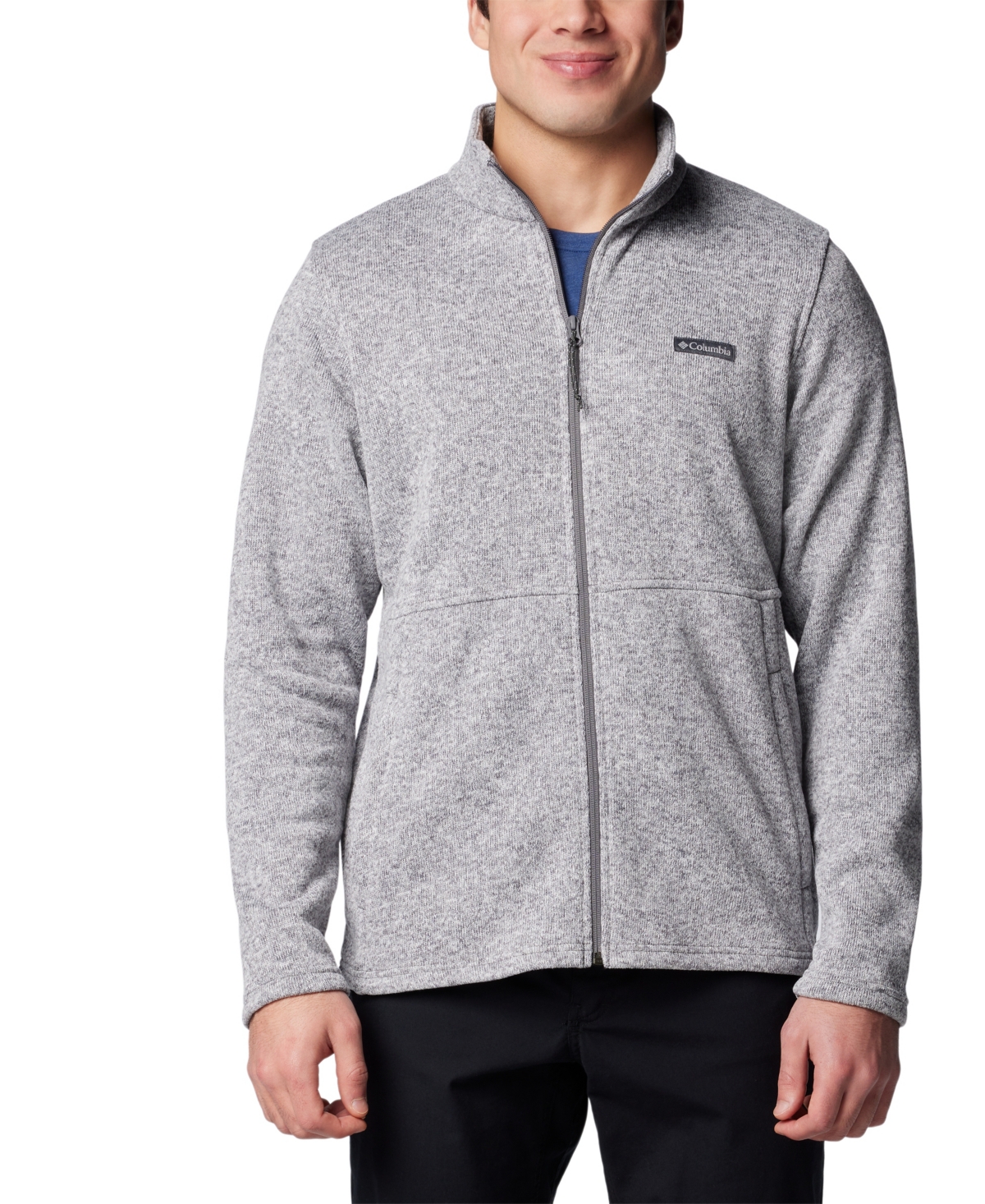 Columbia Men's Alto Pass Textured Knit Sweater Fleece Zip-Front Jacket