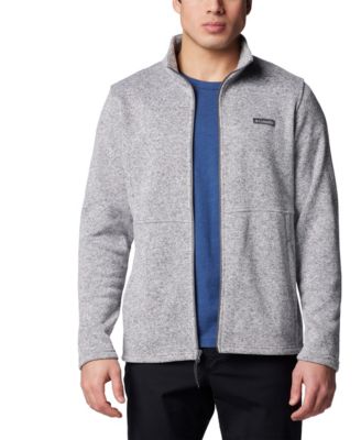 Men's Alto Pass Textured Knit Sweater Fleece Zip-Front Jacket