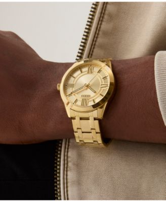 Men's Analog Gold-Tone Stainless Steel Watch, 44mm