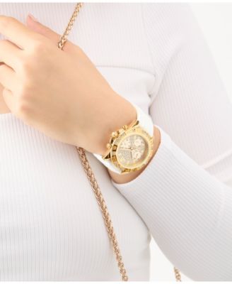 Women's Multifunction White Silicone Watch, 40mm