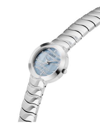 Women's Analog Silver-Tone Steel Watch, 30mm