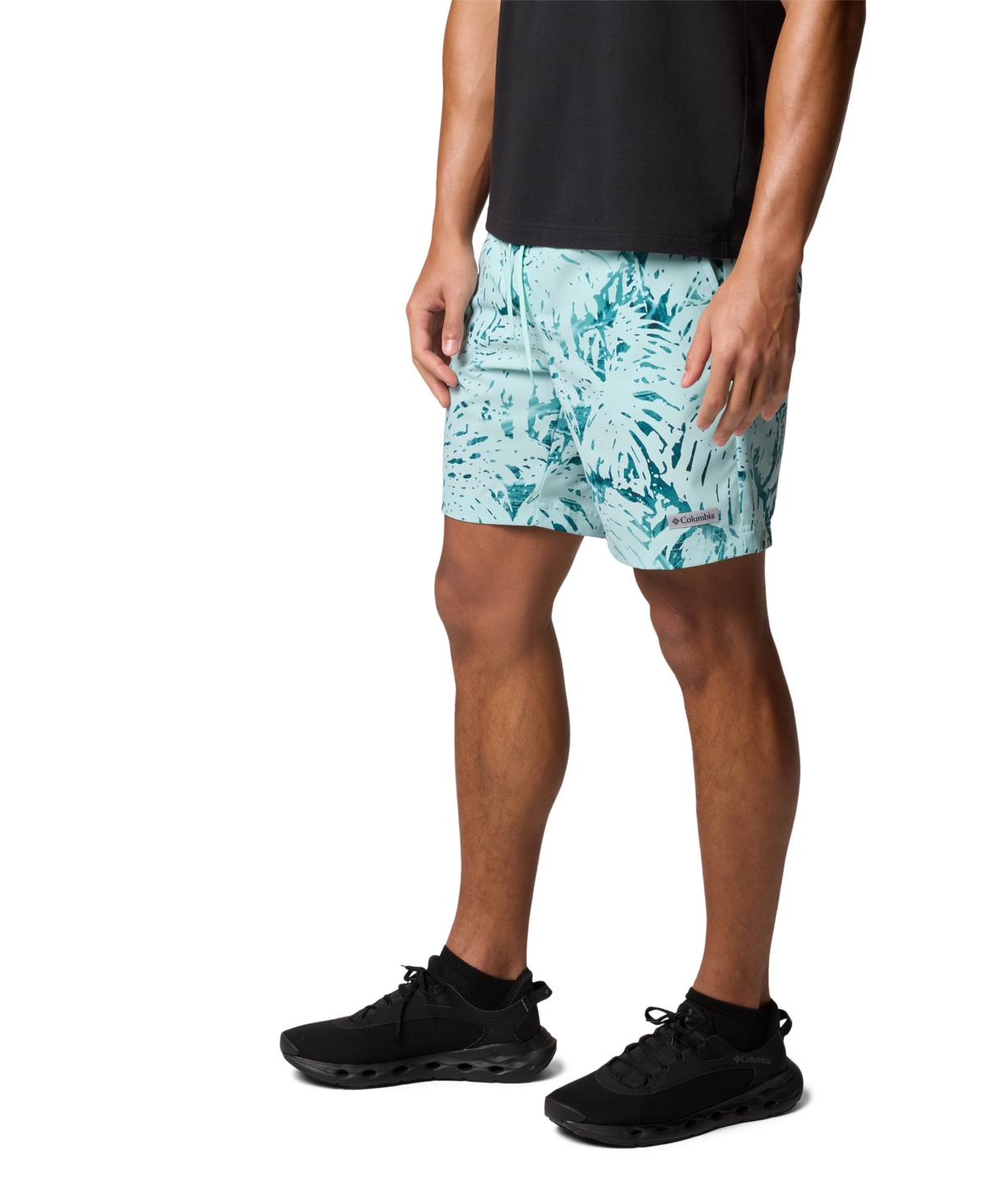 Shop Columbia Men's Summertide Stretch Printed Shorts In Spray Mons