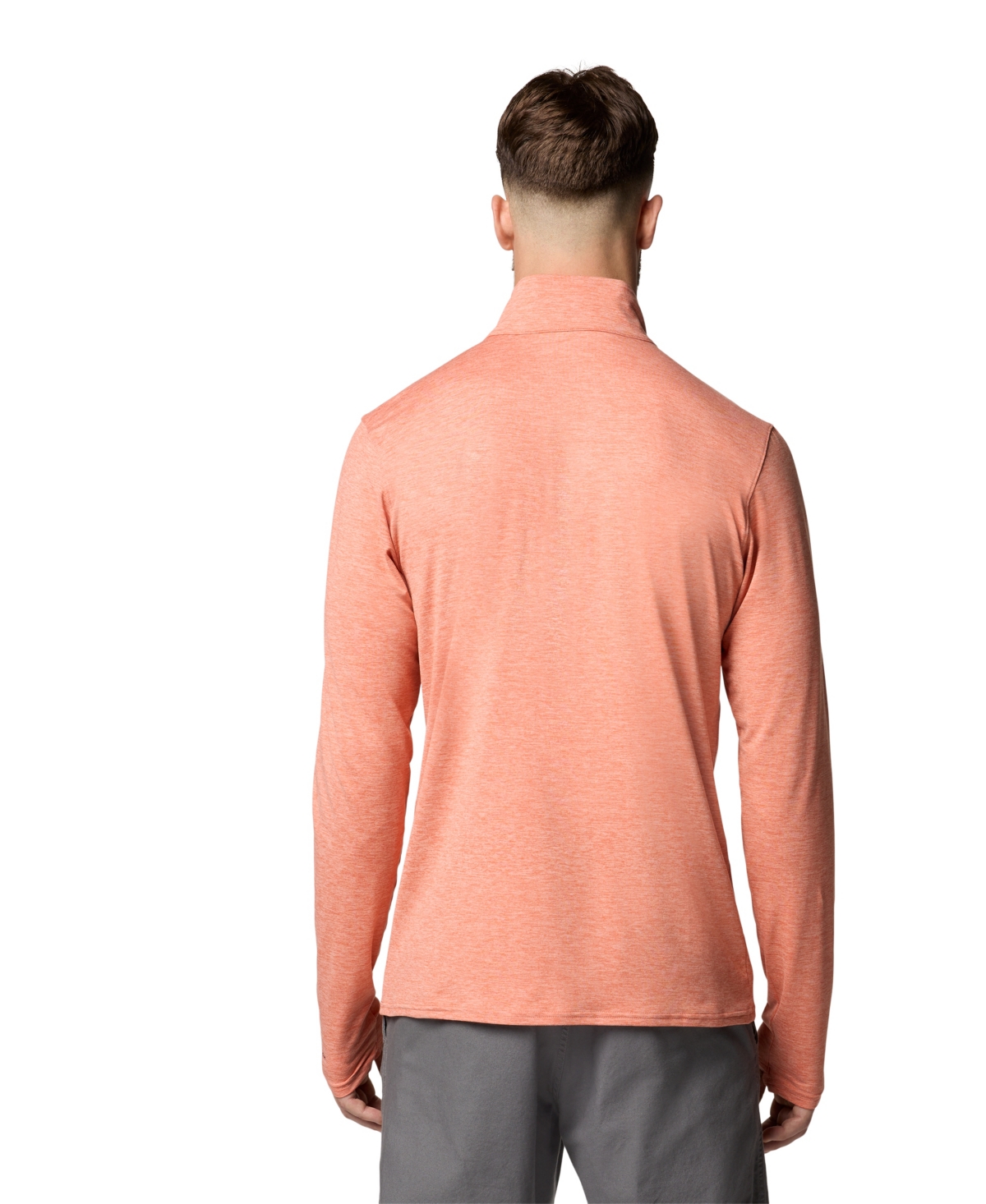 Columbia Men's Tech Trail 1/4 Zip Shirt In Faded Peac