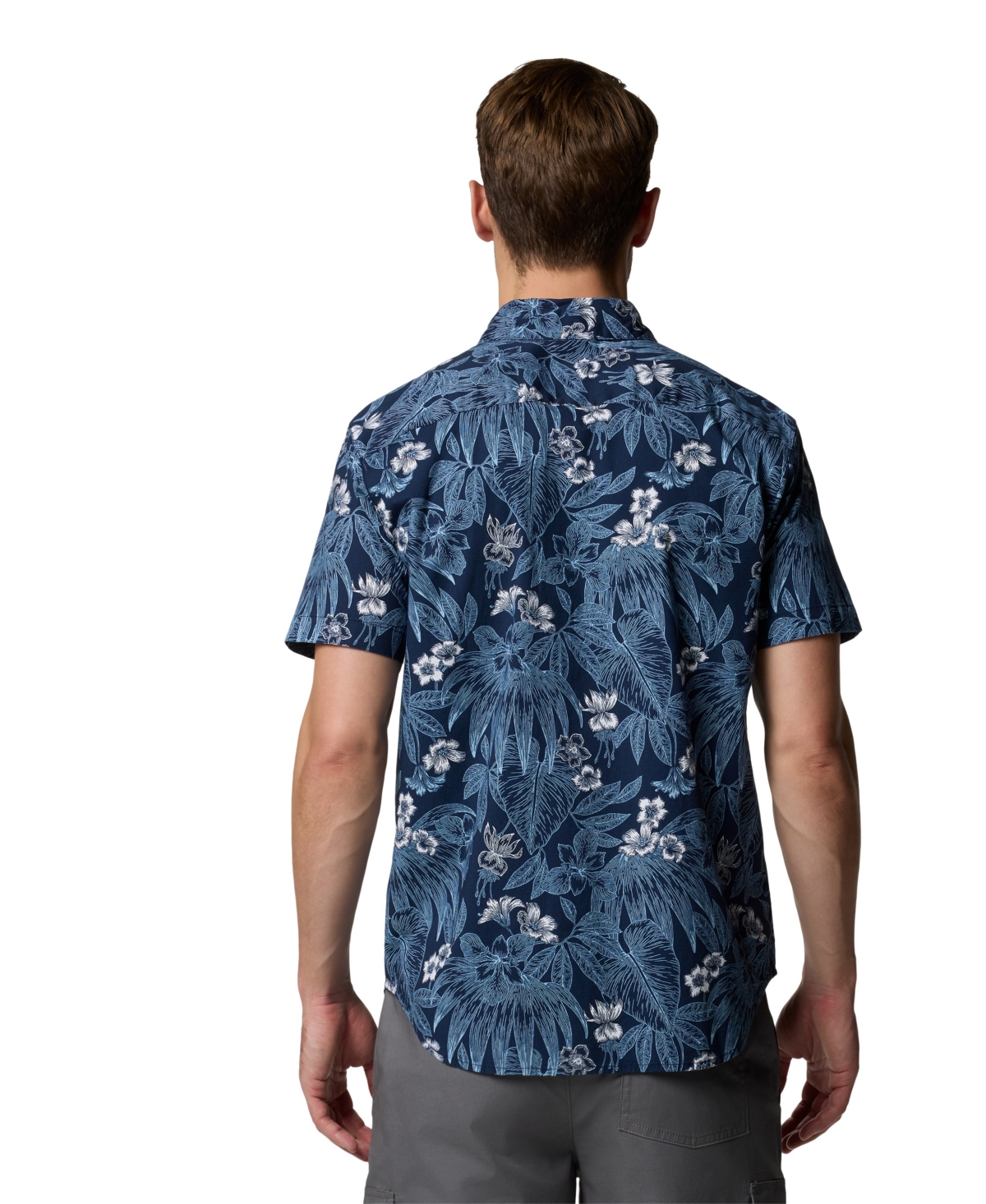 COLUMBIA MEN'S RAPID RIVERS PRINTED SHORT SLEEVE SHIRT 